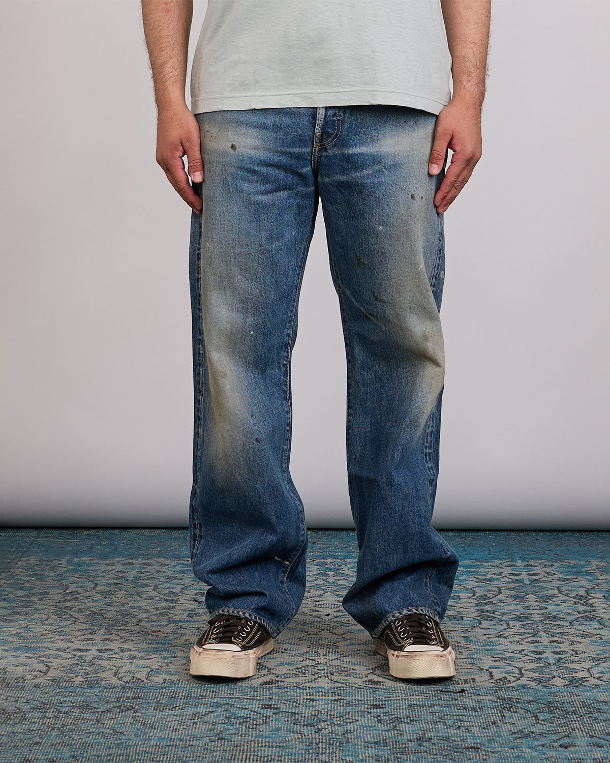 Visvim 소셜 스컬프처 01 와이드 진