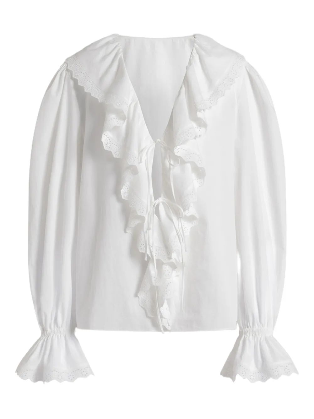 ALBERTA FERRETTI 러플 칼라 블라우스