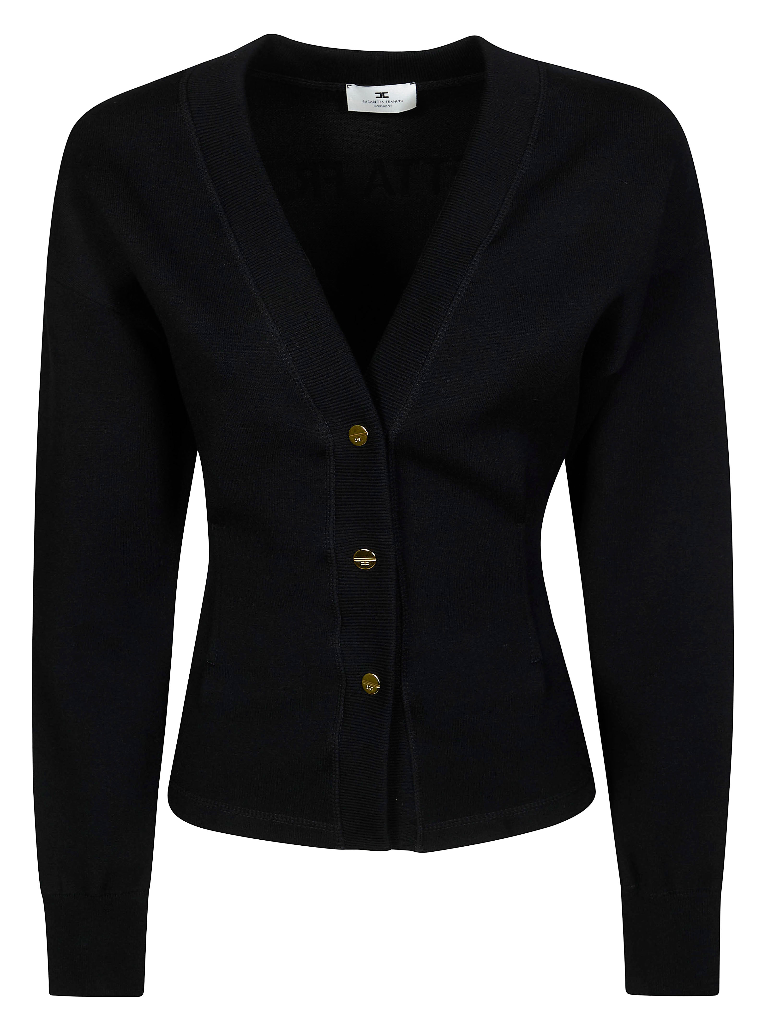ELISABETTA FRANCHI 엘리자베타 프란치 니트 가디건 프린트 로고