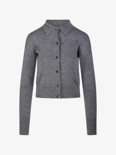 MAXMARA 카라 버튼 가디건
