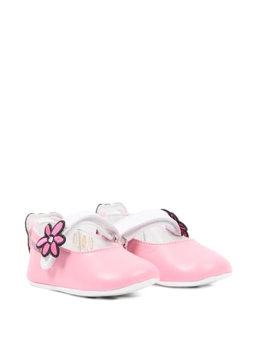 Moschino Kids 플라워 아플리케 프리 워커