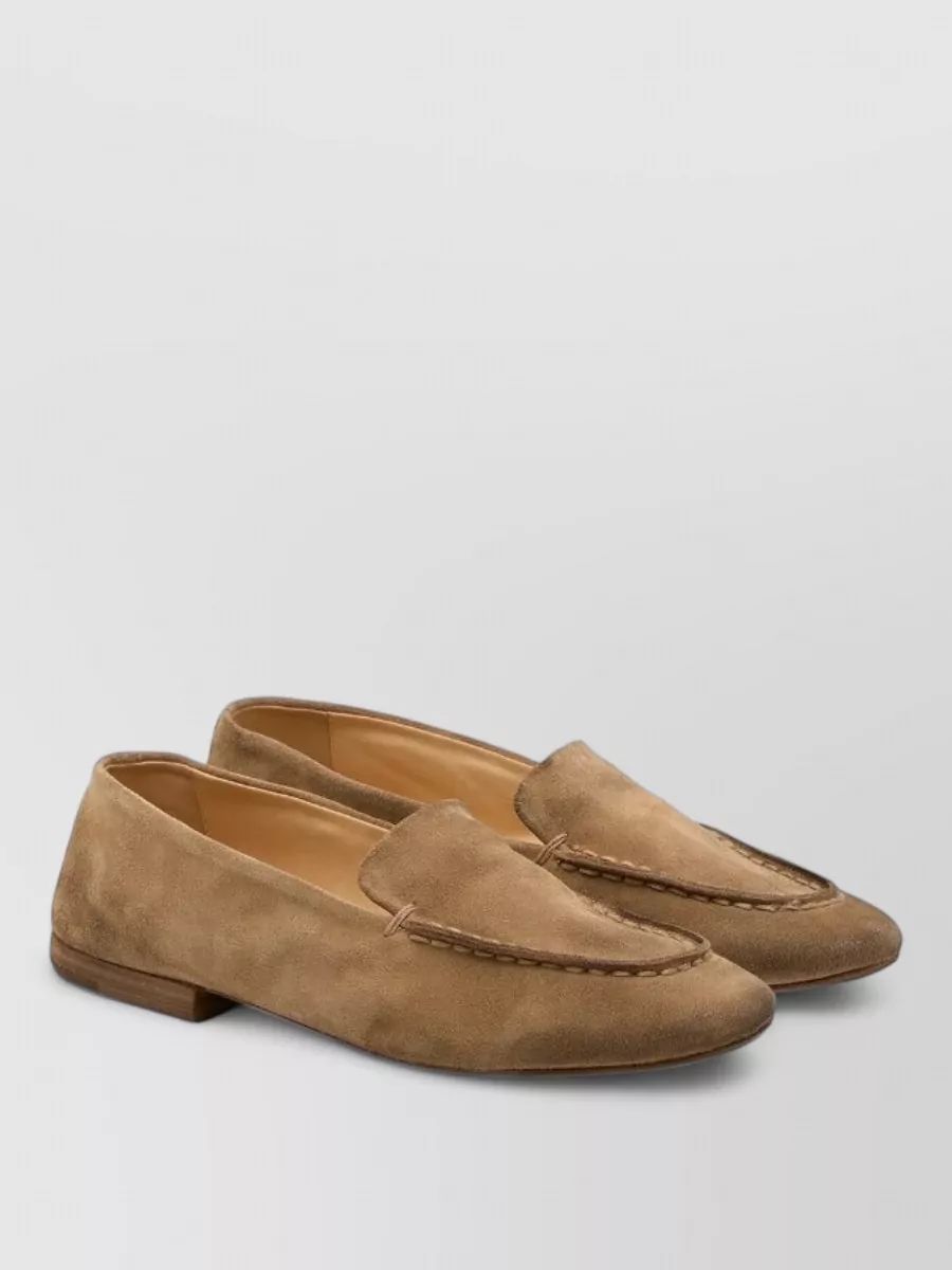 Marsell 만돌로 가죽 로퍼 라운드 토 수페드