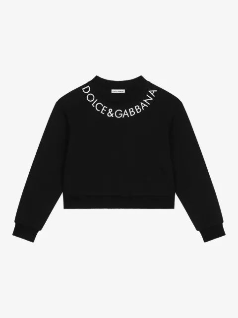 Dolce & Gabbana Kids 로고 프린트 스웨트셔츠