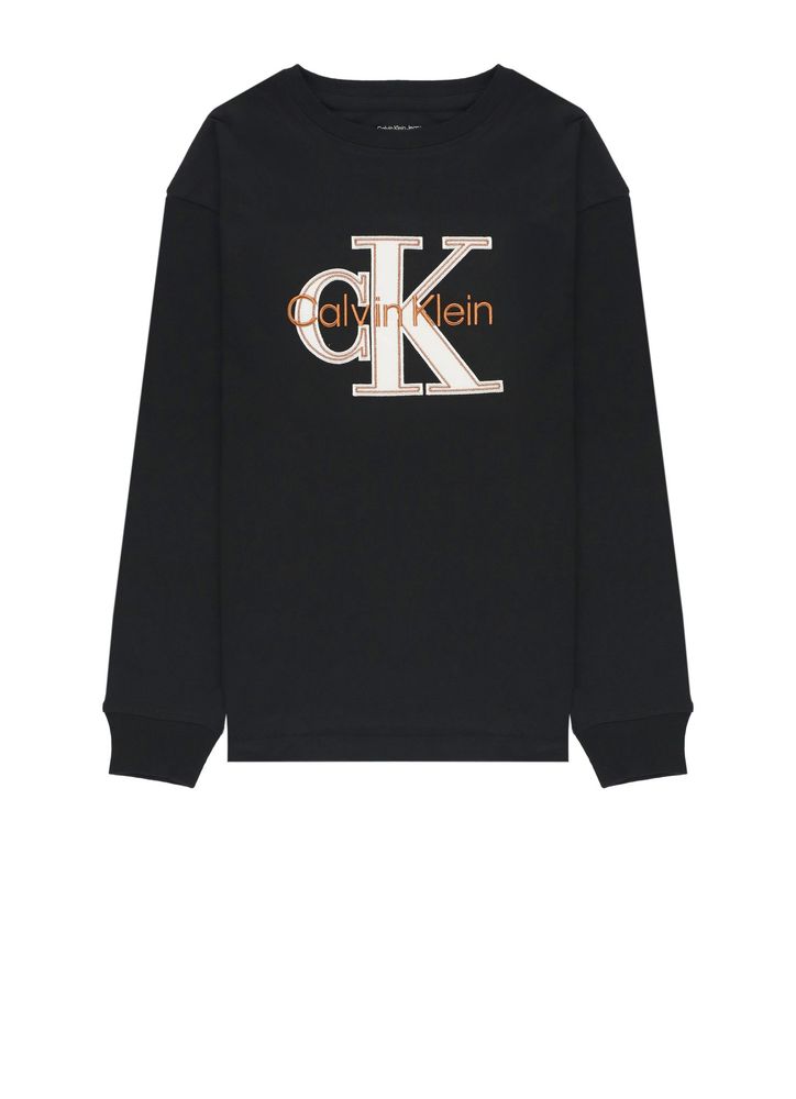 Calvin Klein Kids 로고 롱슬리브 티셔츠