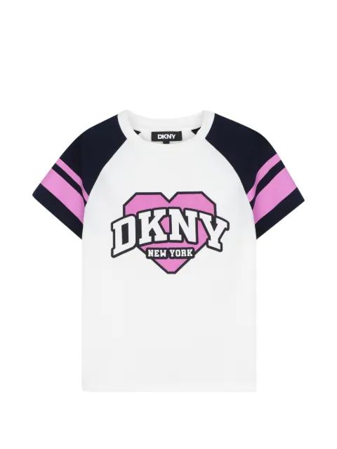 Dkny Kids 로고 프린트 반팔 티셔츠