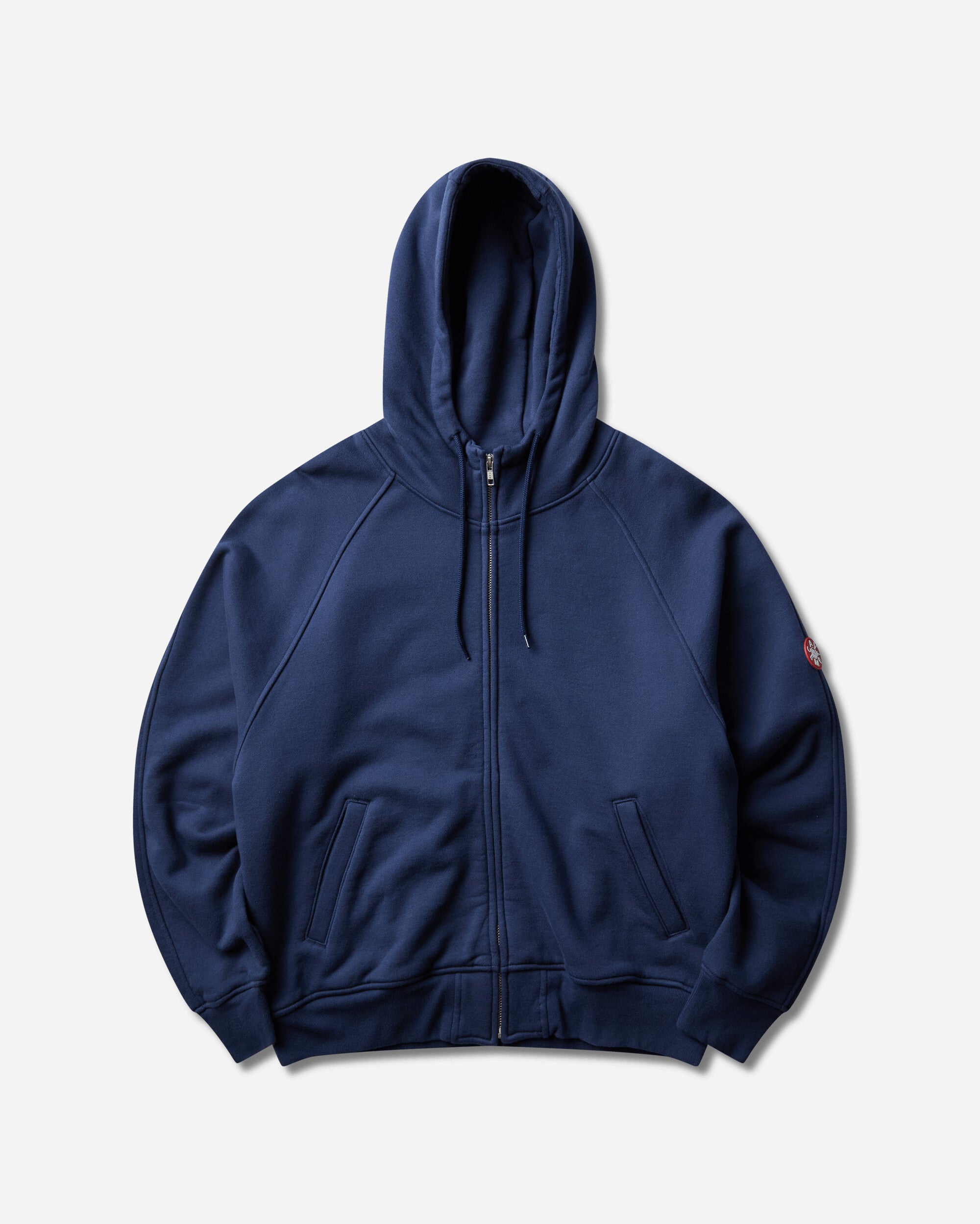 CAV EMPT 남성 솔리드 빅 헤비 집업 후드