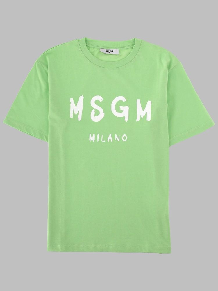 MSGM Kids 로고 프린트 티셔츠
