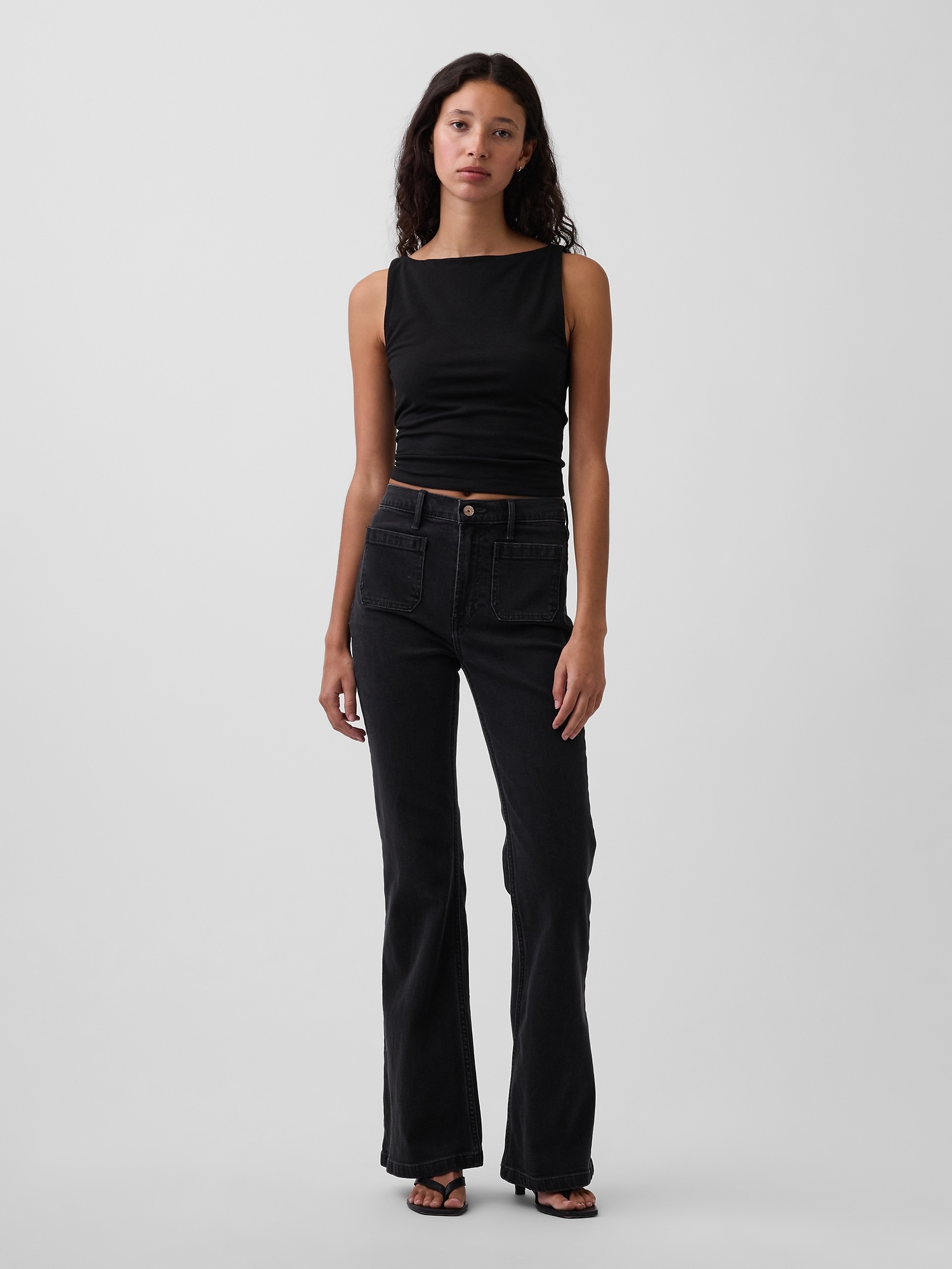 GAP 하이 라이즈 70s 플레어 진