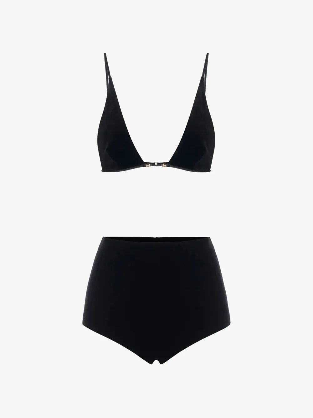 ELISABETTA FRANCHI 벨벳 원단 브라와 쇼츠