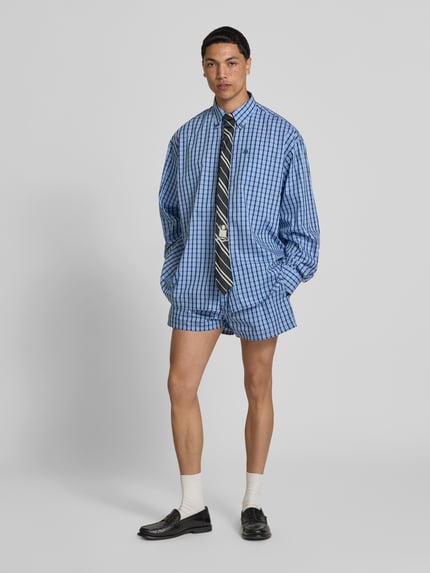 VETEMENTS 블루 순면 박서 반바지