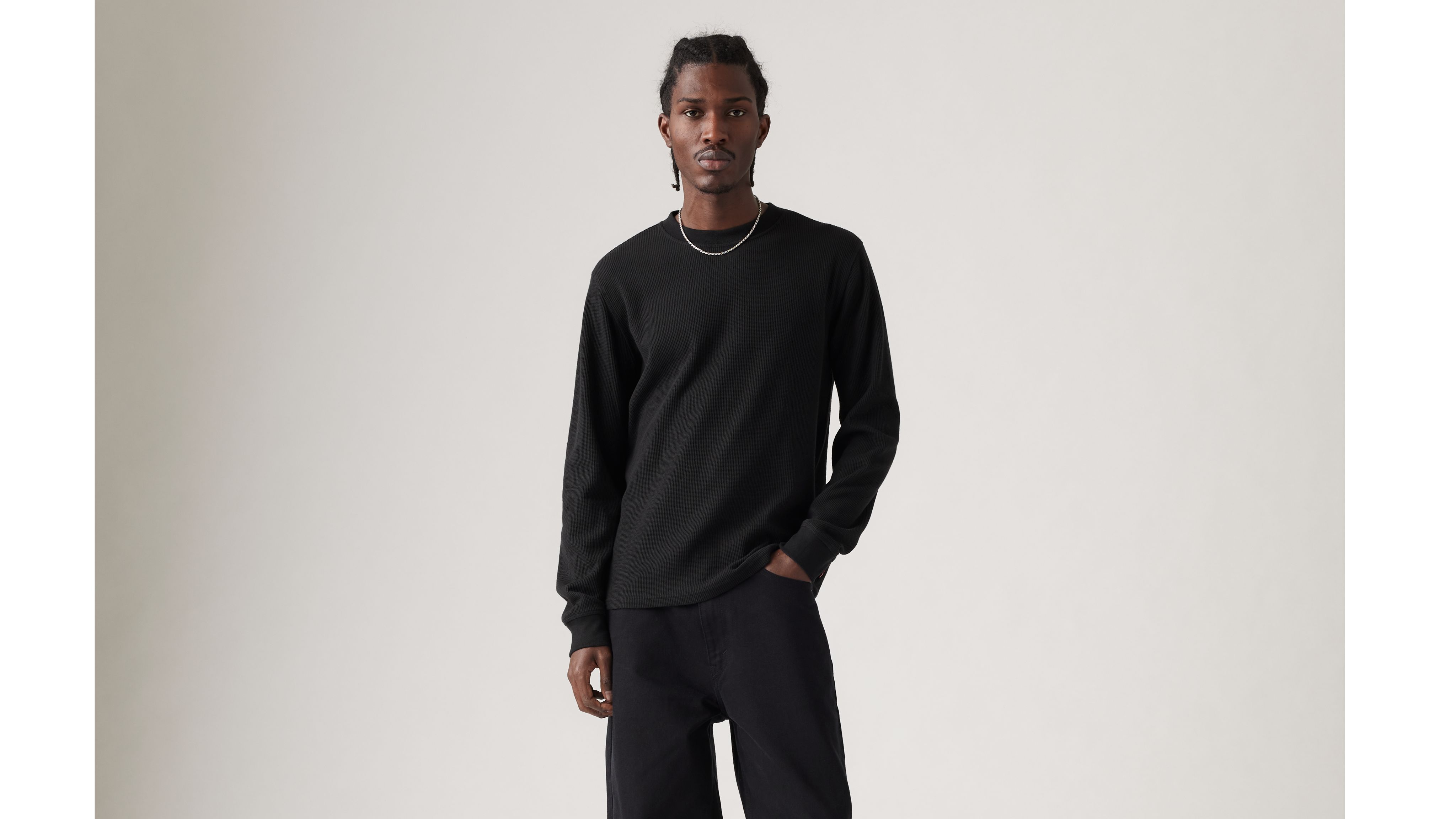 LEVI'S 롱 슬리브 스탠다드 핏 써멀 셔츠