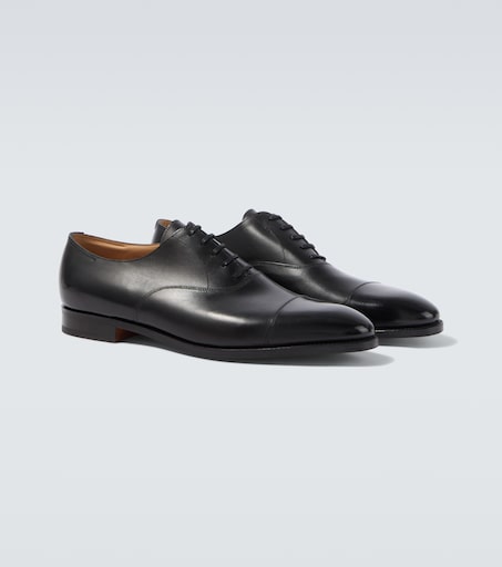 JOHN LOBB 시티 II 가죽 더비 슈즈