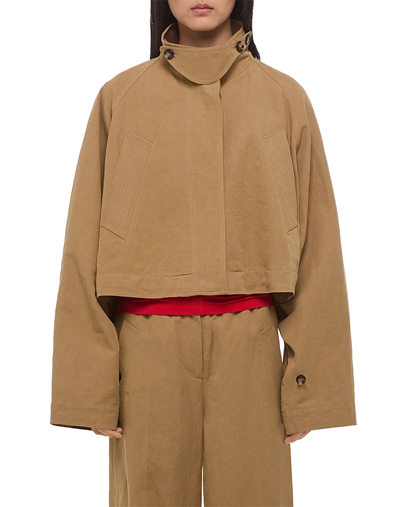 HELMUT LANG 크롭 샌드위치 트렌치 코트