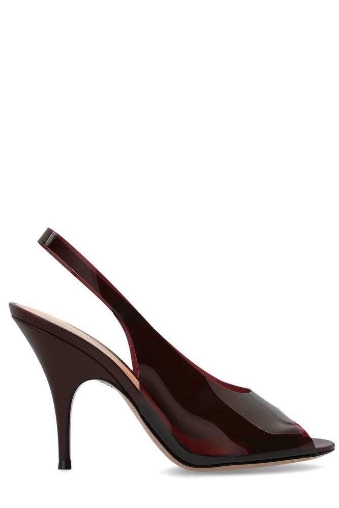 GIANVITO ROSSI 아멜리 슬링백 힐 샌들