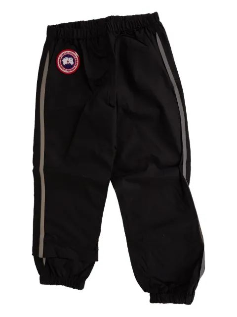 Canada Goose Kids 패치 로고 스트라이프 디테일 트랙 팬츠
