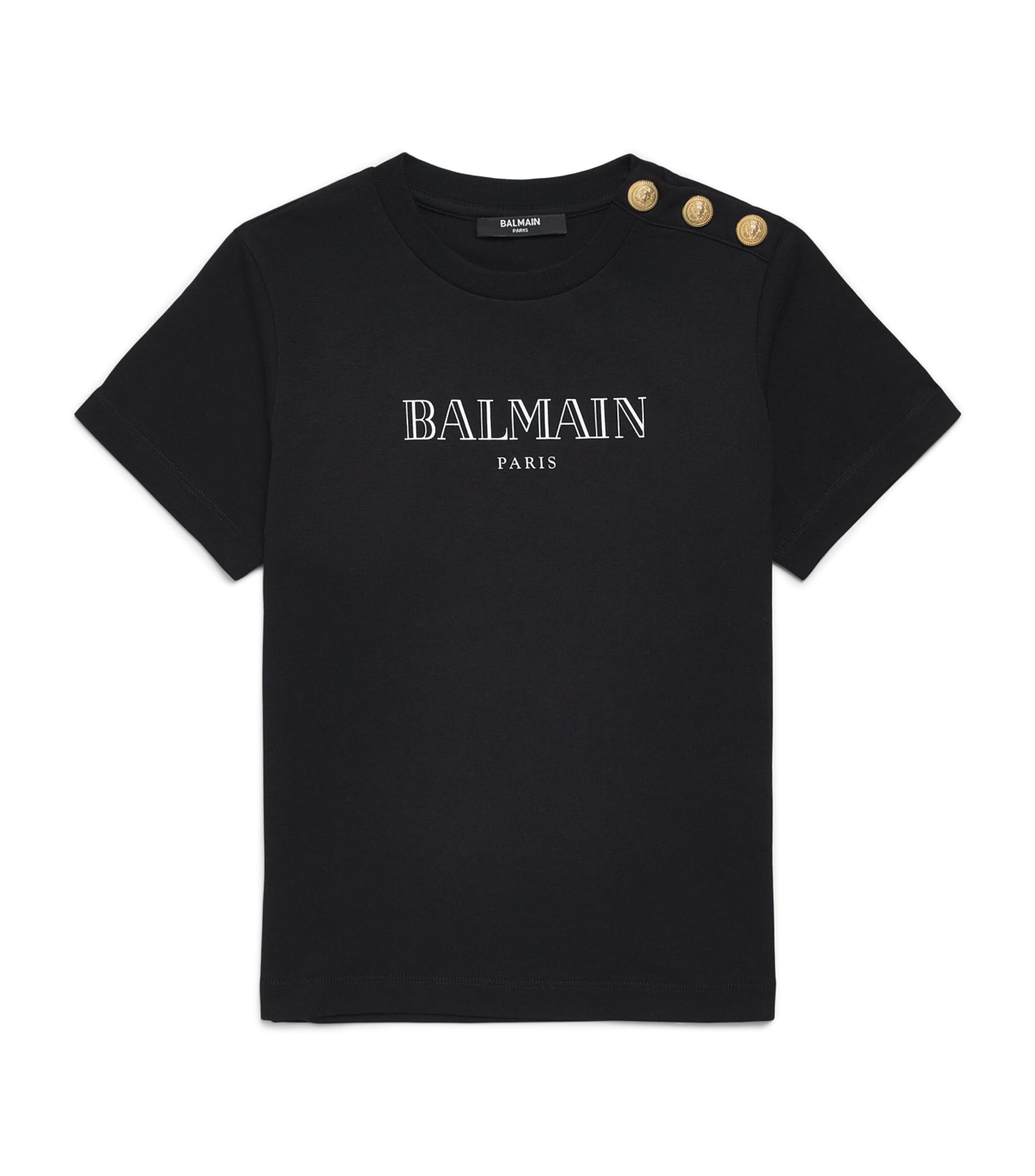Balmain Kids 코튼 로고 티셔츠