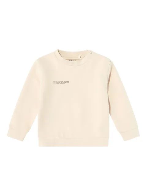 Pangaia Kids 로고 크루넥 스웨트셔츠