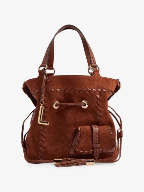 LANCEL 미디엄 프리미어 플러트 위브스티치 버킷 백