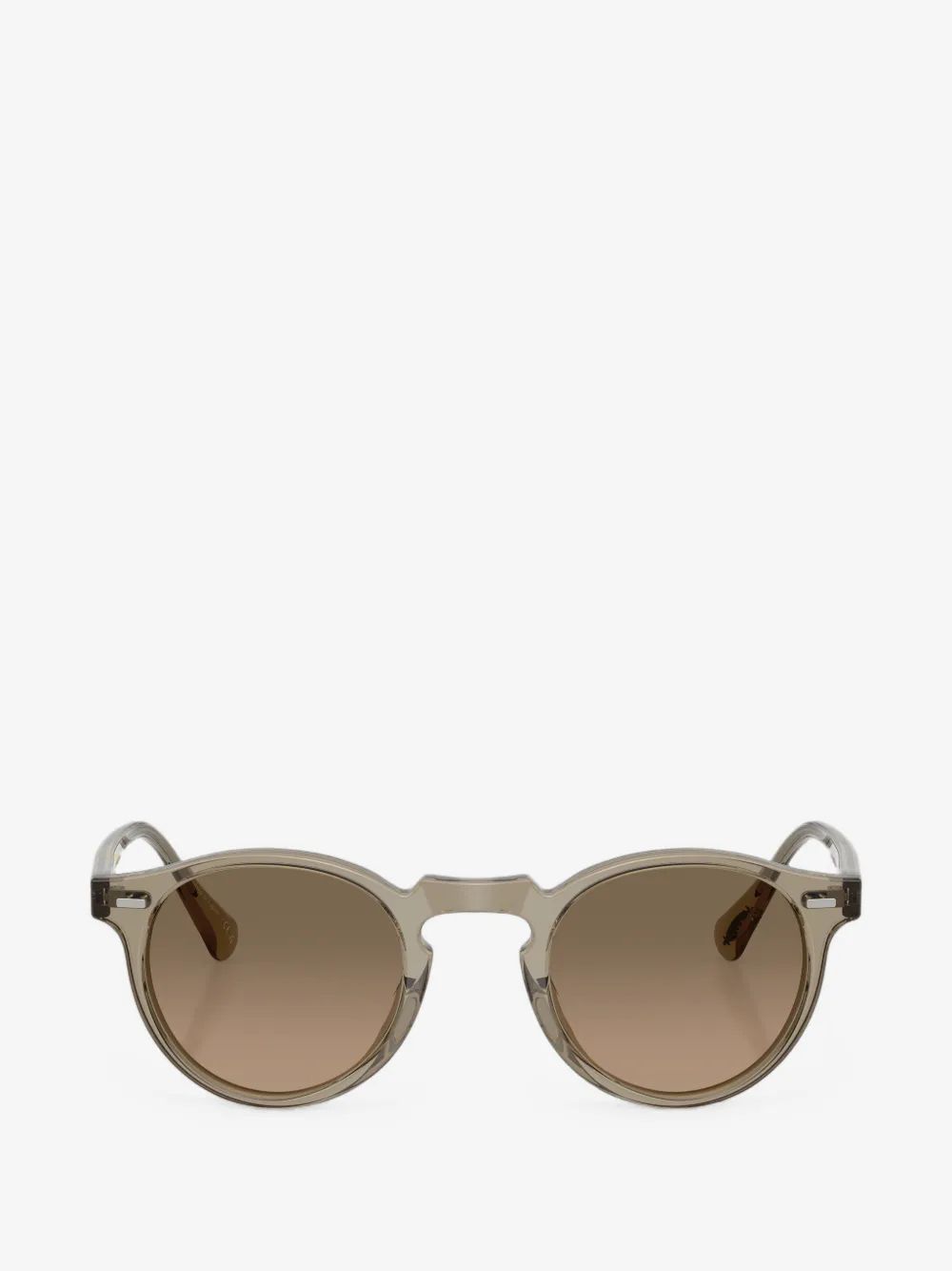 oliver peoples 그레고리 펙 선 라운드 프레임 선글라스