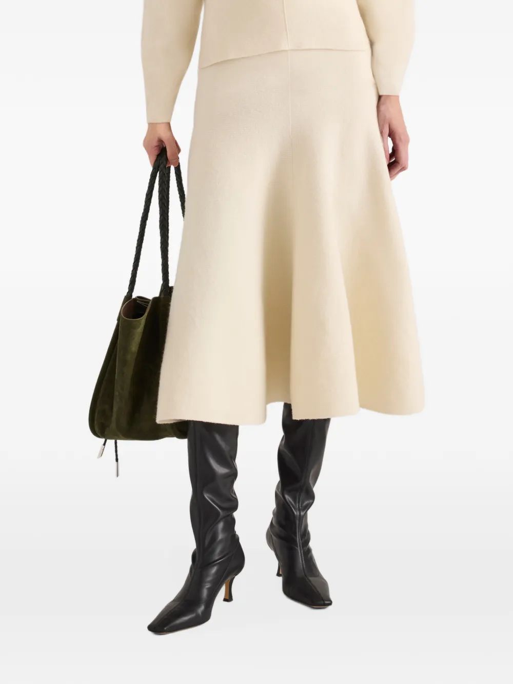 PROENZA SCHOULER 로시아 머리노 울 스커트
