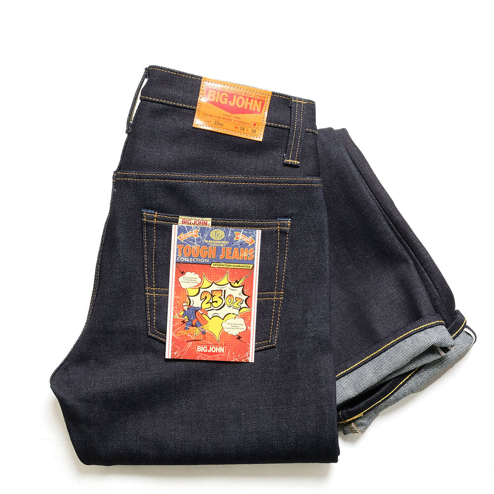BIG JOHN 타프 진스 컬렉션 M104G 레귤러 스트레이트 23oz 셀비지 데님 M104G000B