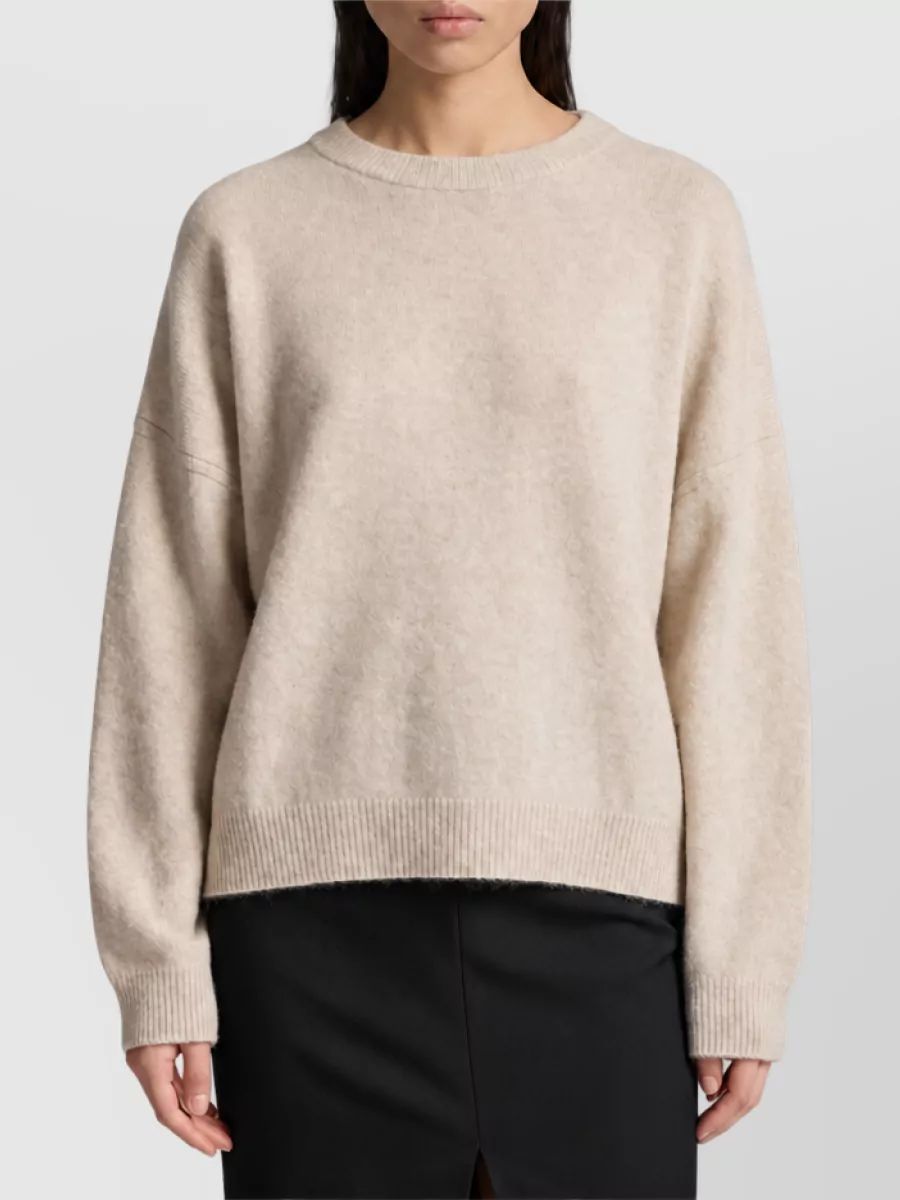 LOULOU STUDIO 리브드 릴렉스핏 스웨터