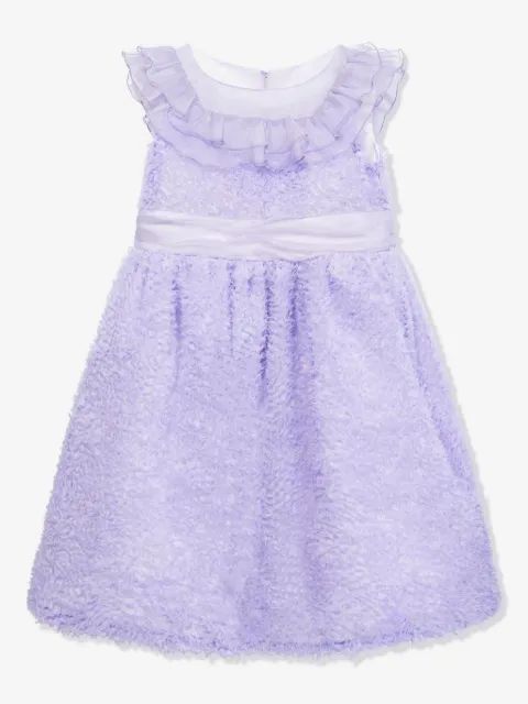 MARCHESA KIDS COUTURE 러플 실크 조지트 드레스