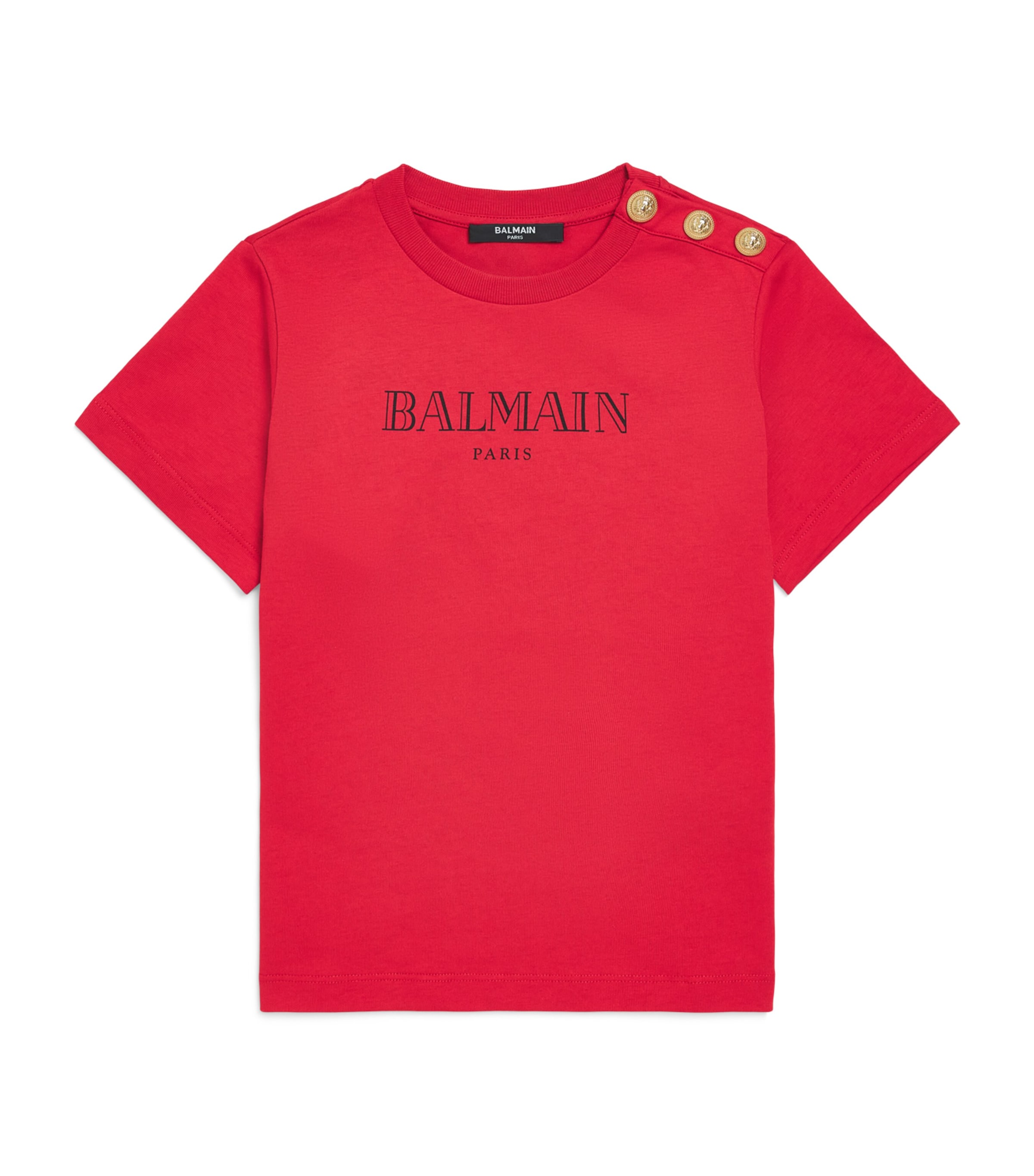 Balmain Kids 코튼 로고 티셔츠