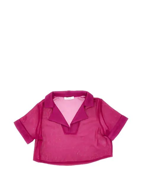 Oseree Kids 메탈릭 피니시 크롭 탑
