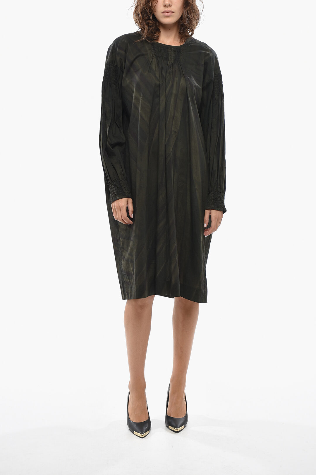 DRIES VAN NOTEN 드레이프 디테일 플레어 튜닉