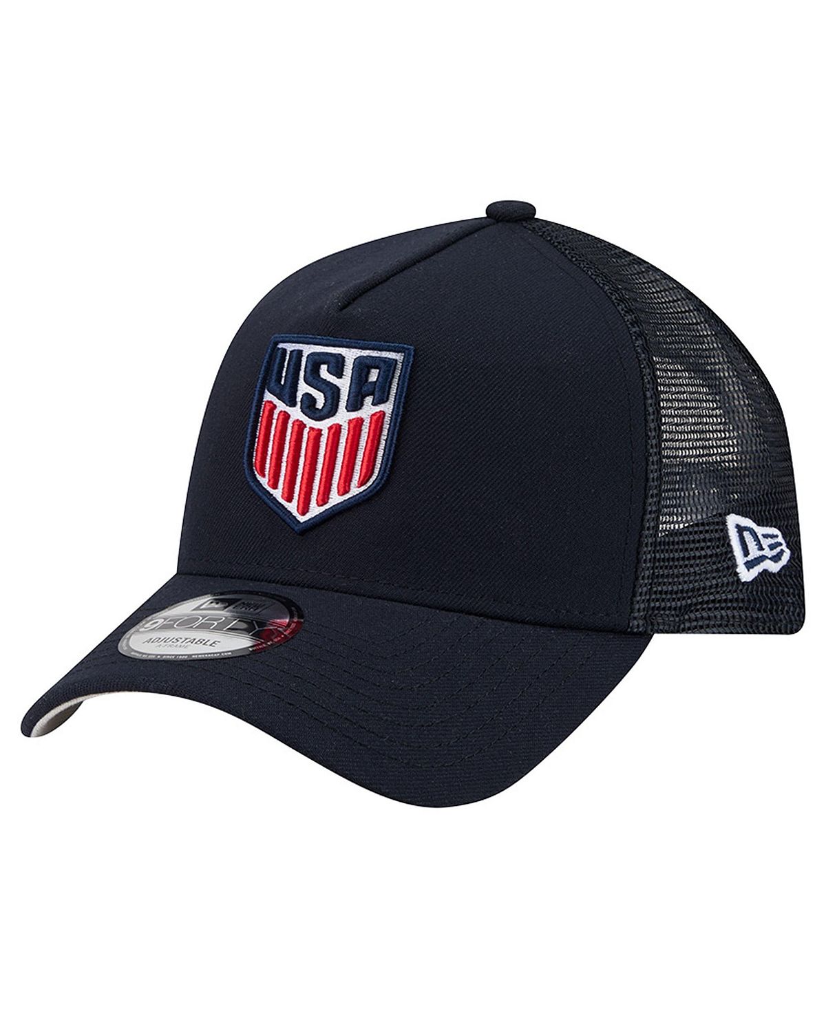 NEW ERA  남성 네이비 USMNT A-프레임 9FORTY 조절 모자
