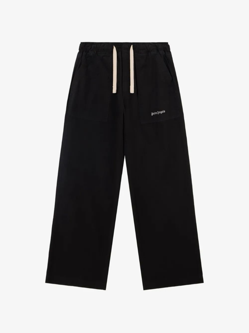 PALM ANGELS 로고 자수 조거 팬츠