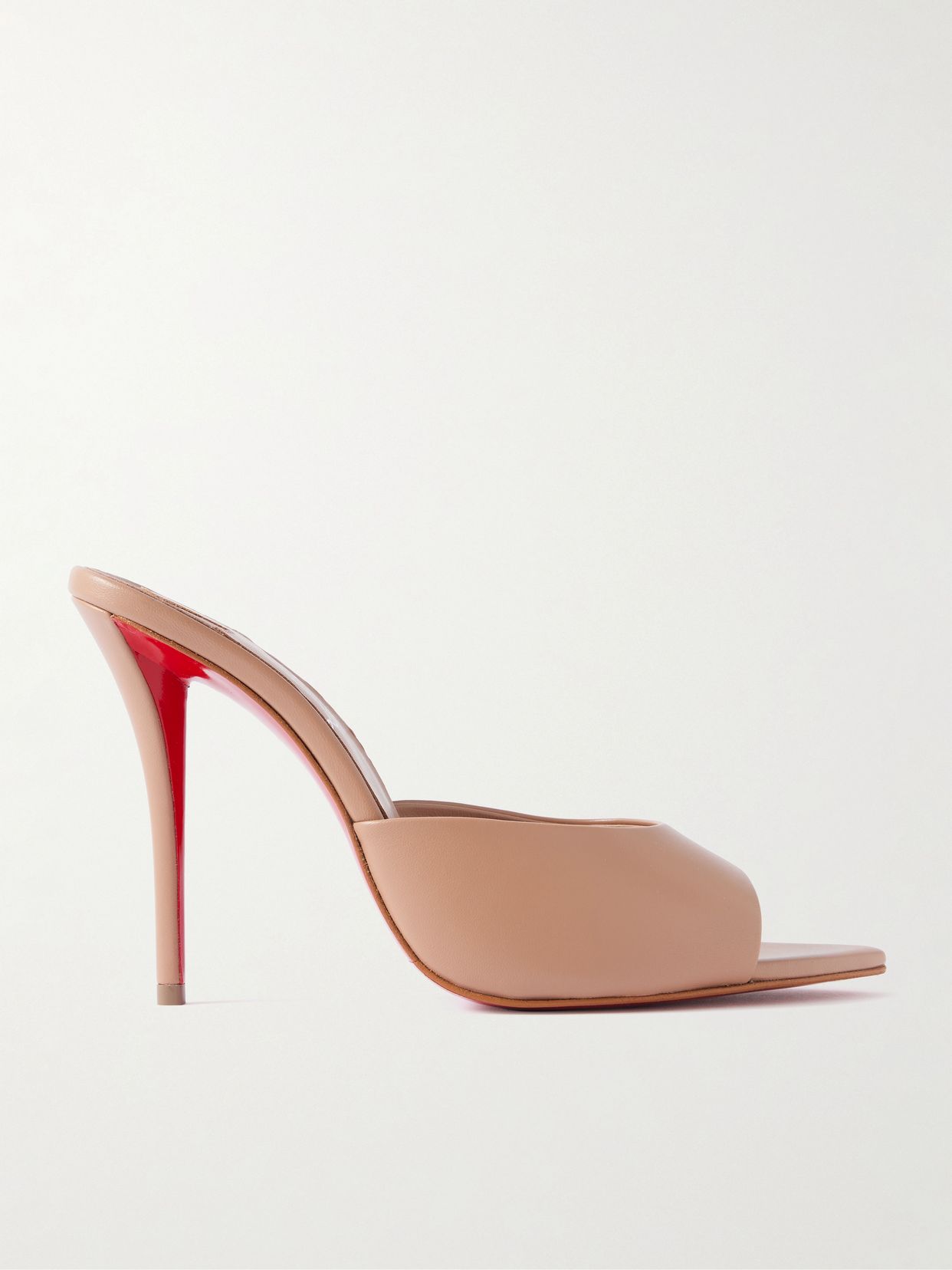 CHRISTIAN LOUBOUTIN 미스 제이 100 가죽 뮬
