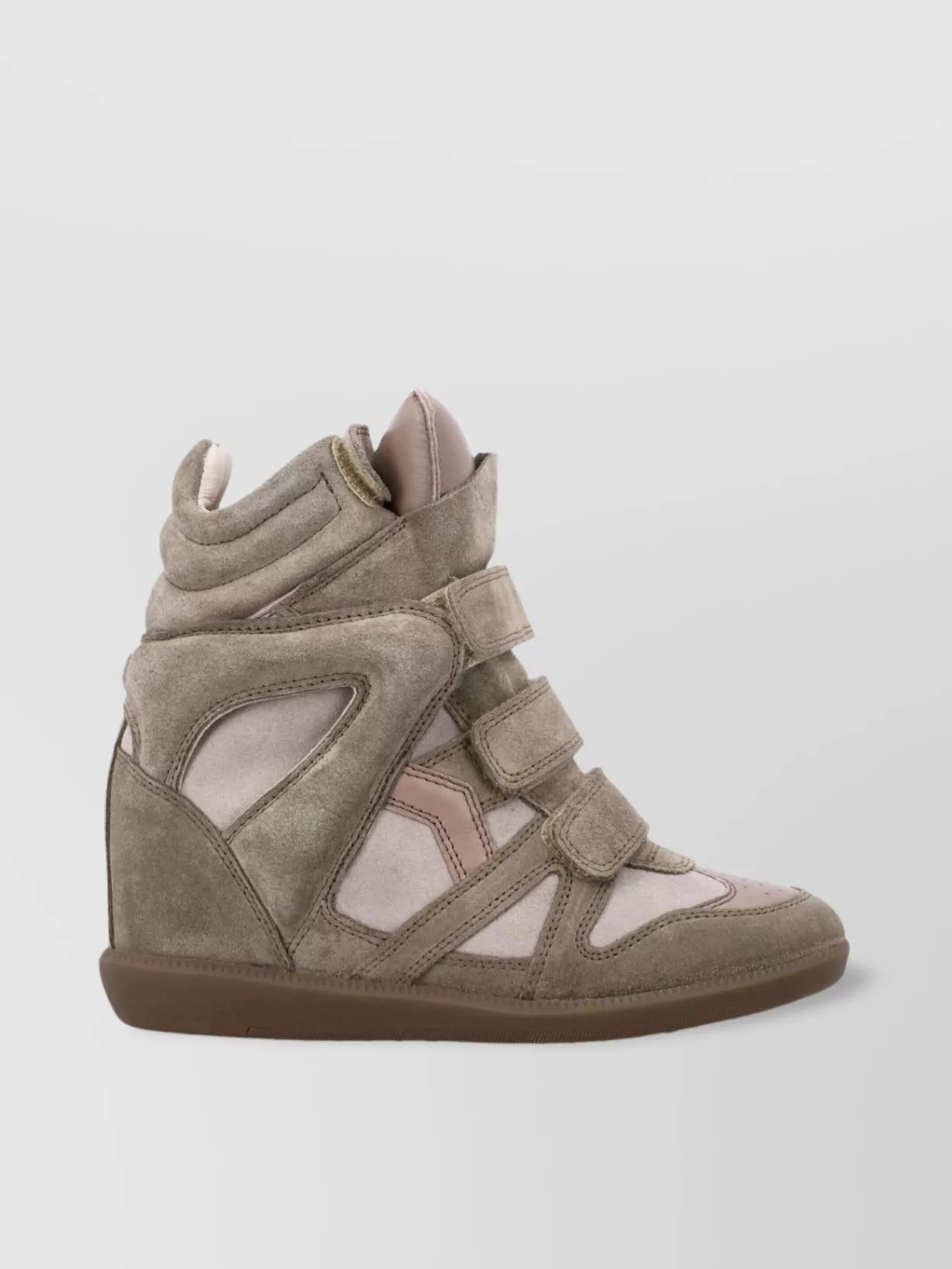 ISABEL MARANT 가죽 웨지 하이탑 스니커즈
