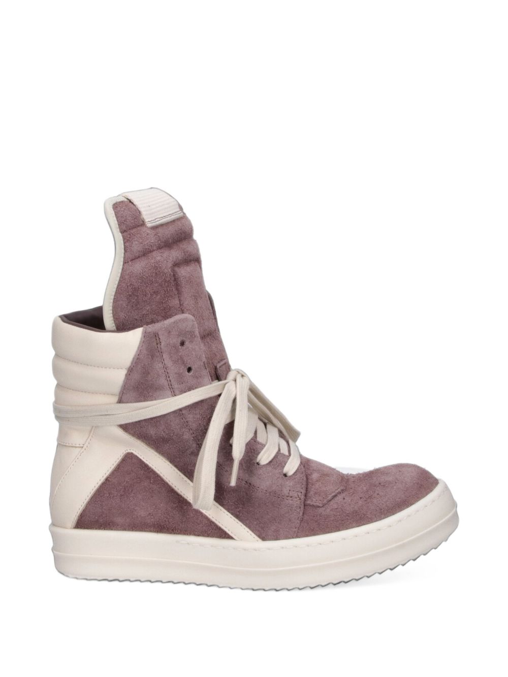 RICK OWENS 지오바스켓 가죽 스니커즈