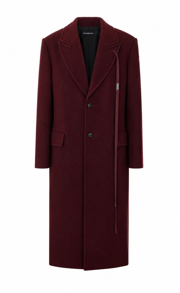 Ann Demeulemeester 알디나 스트랩 디테일 롱 코트