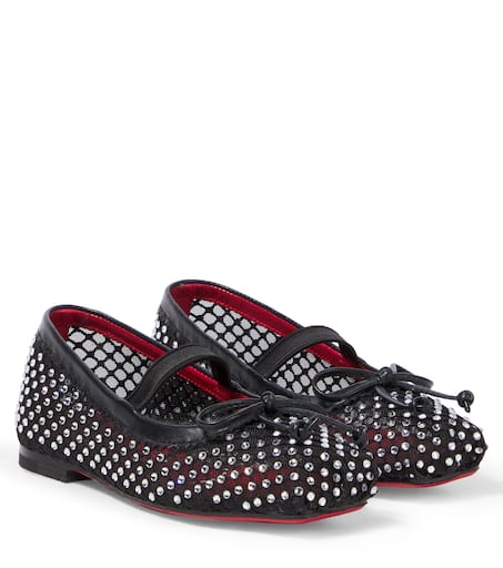 Christian Louboutin Kids 바발렛 장식 발레 플랫