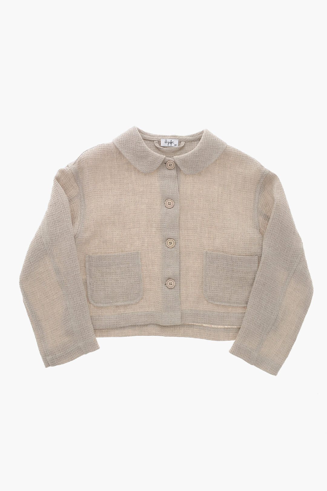 IL GUFO KIDS 허니콤 리넨 블레이저 패치 포켓