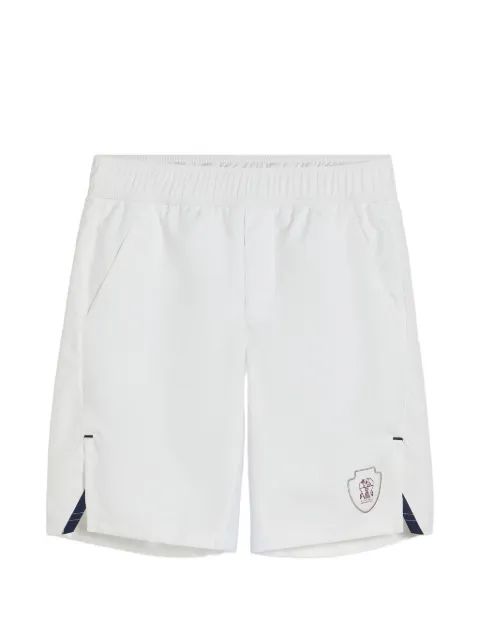 Brunello Cucinelli Kids 나일론 버뮤다 반바지 로고