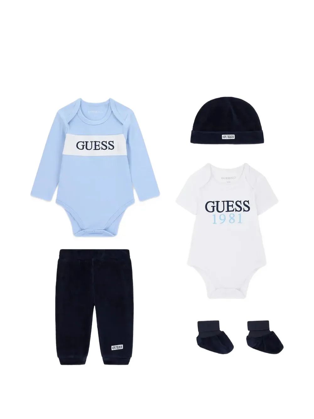 guess kids 로고 자수 트랙수트 세트