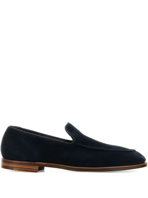 Crockett & Jones 살콤브 스웨이드 로퍼