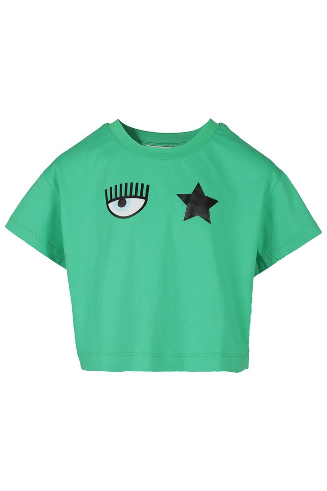 Chiara Ferragni Kids 아이 스타 크롭 탑