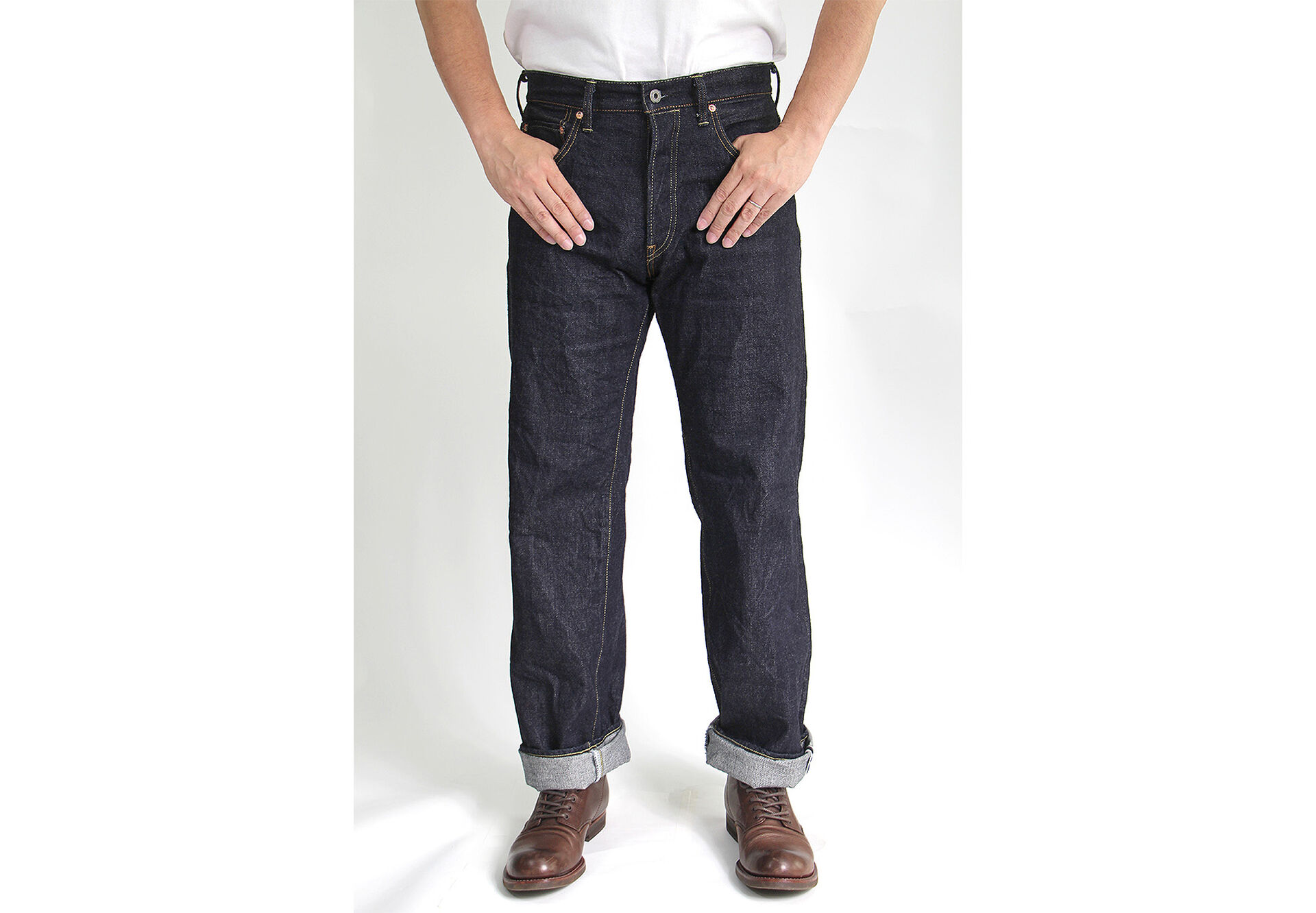 ONI DENIM ONI-200 15oz 로우 텐션 데님 와이드 스트레이트