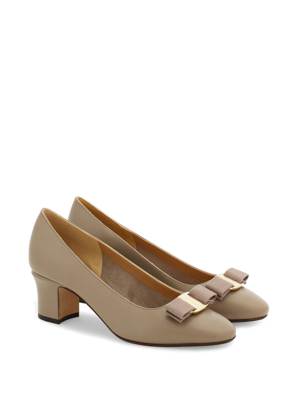 SALVATORE FERRAGAMO 가죽 디콜레테