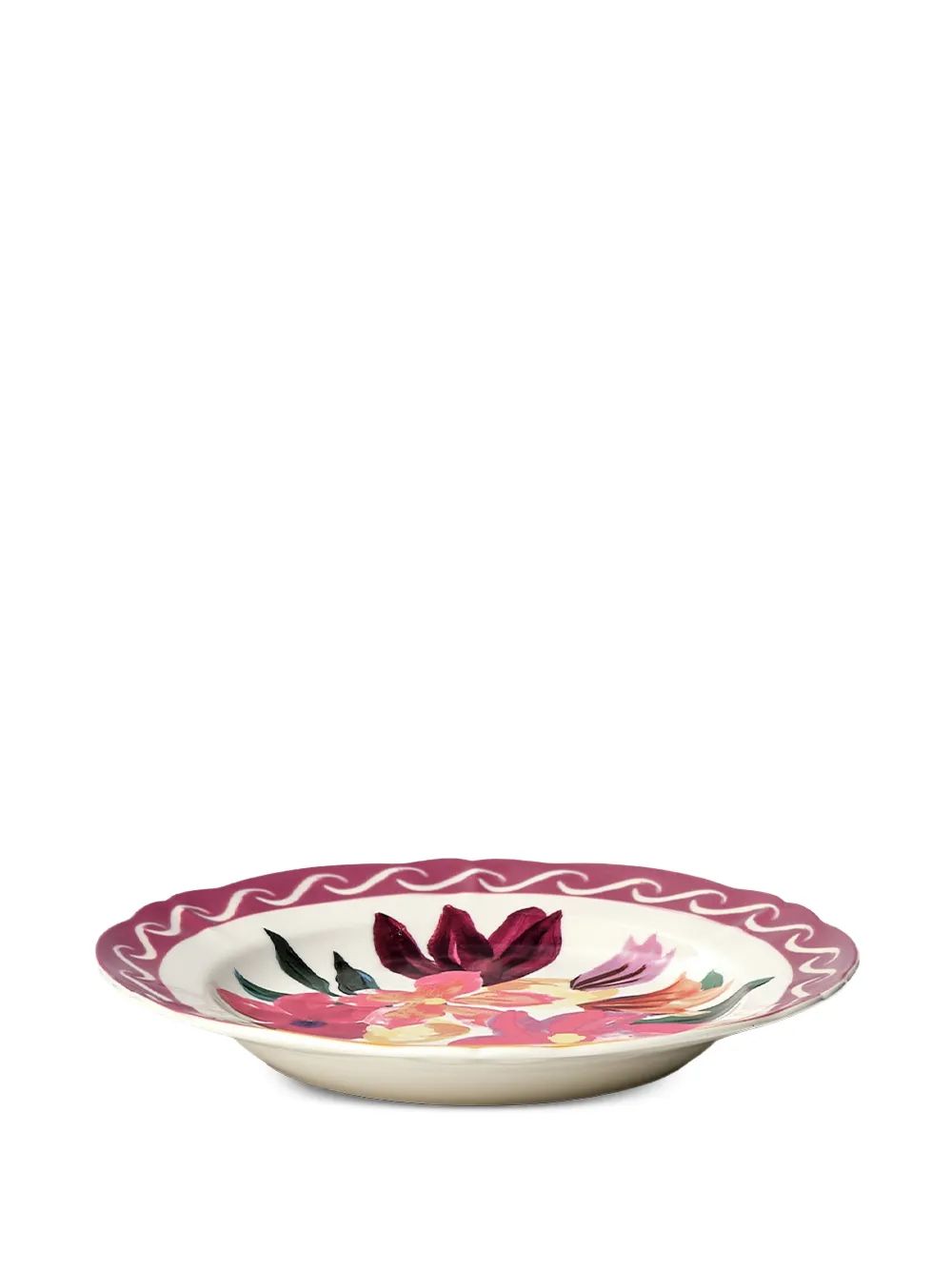 Bitossi 플로랄 프린트 스칼럽 엣지 접시