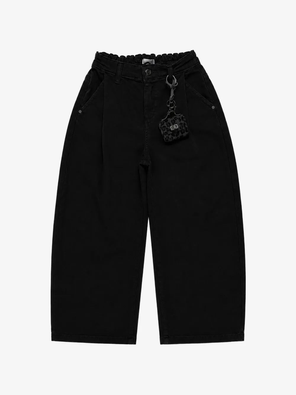 Miss Grant Kids 와이드 레그 플리츠 진