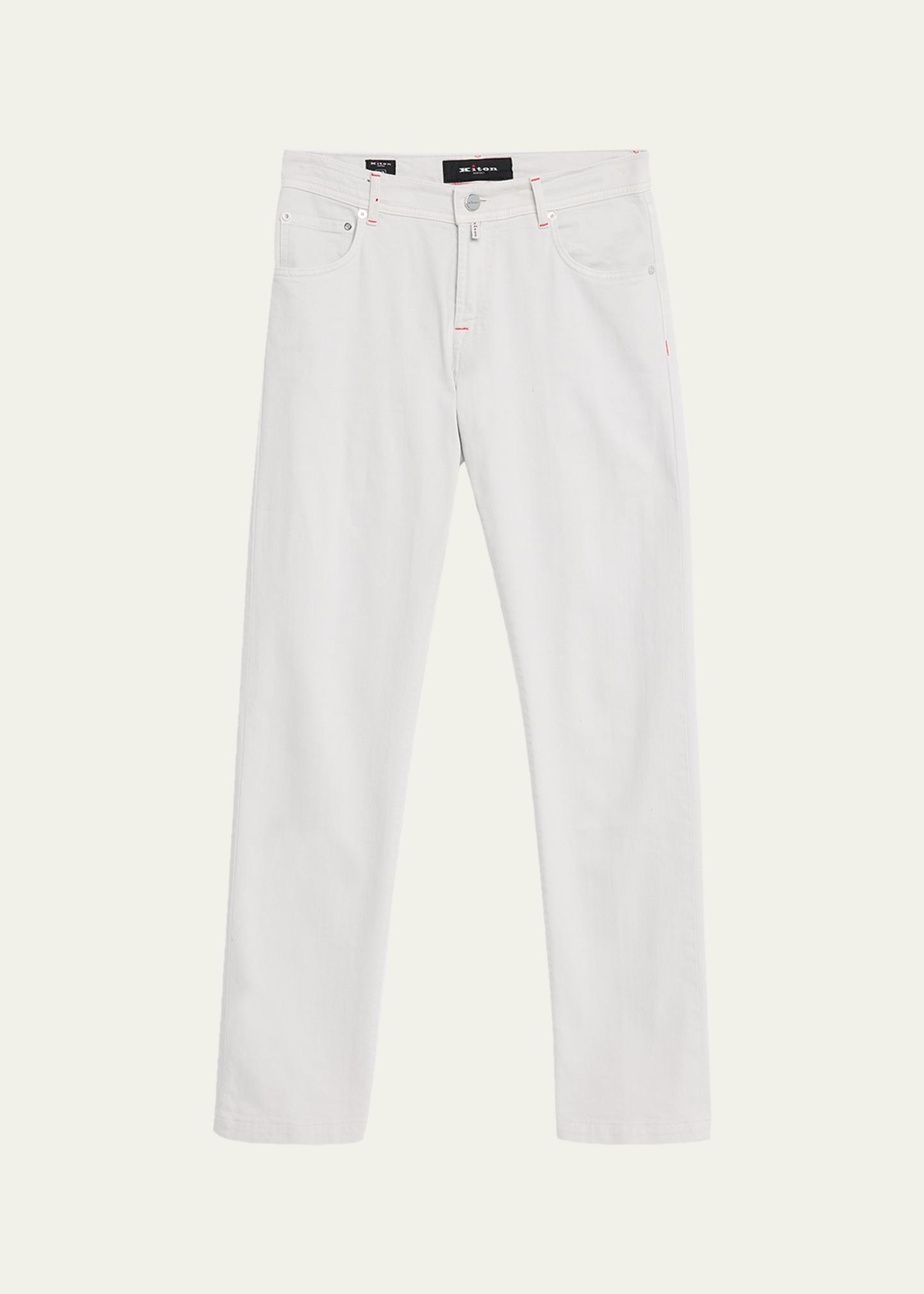 KITON 남성 쿠라보 스트레이트 레그 스트레치 팬츠