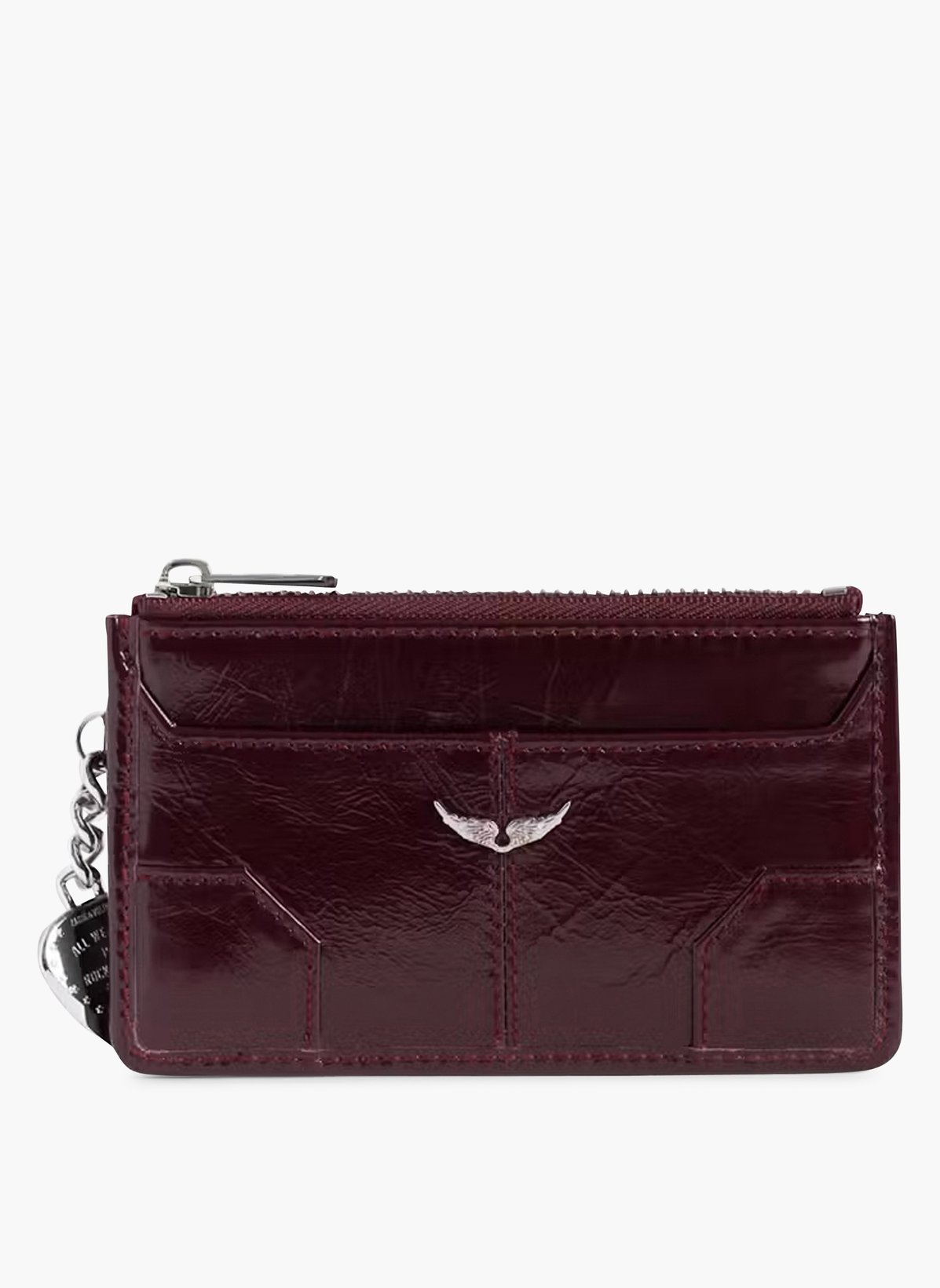 ZADIG & VOLTAIRE 가죽 장식 카드 지갑