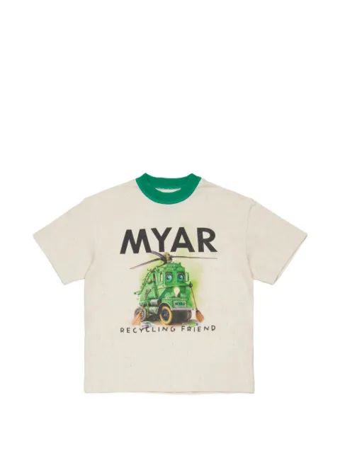 MYAR KIDS  그래픽 프린트 티셔츠
