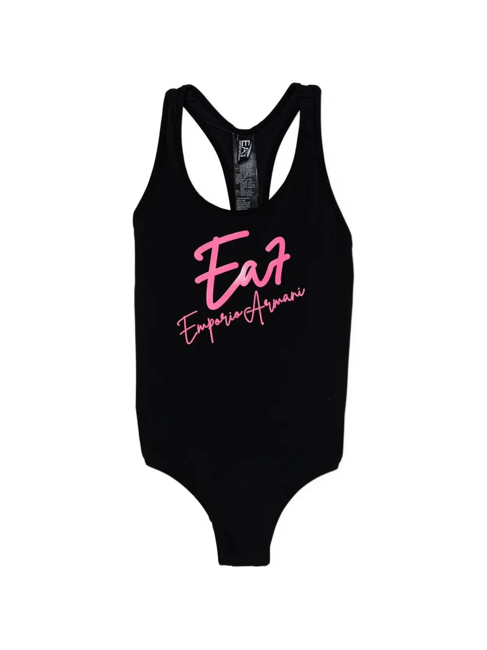 Emporio Armani Kids EA7 로고 프린트 수영복